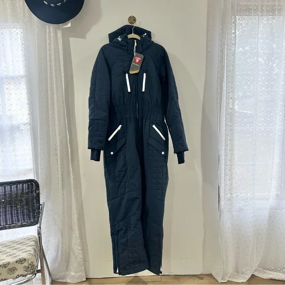NEW Free People All Prepped Ski Suit Midnight Blue NWT - Picture 6 of 9